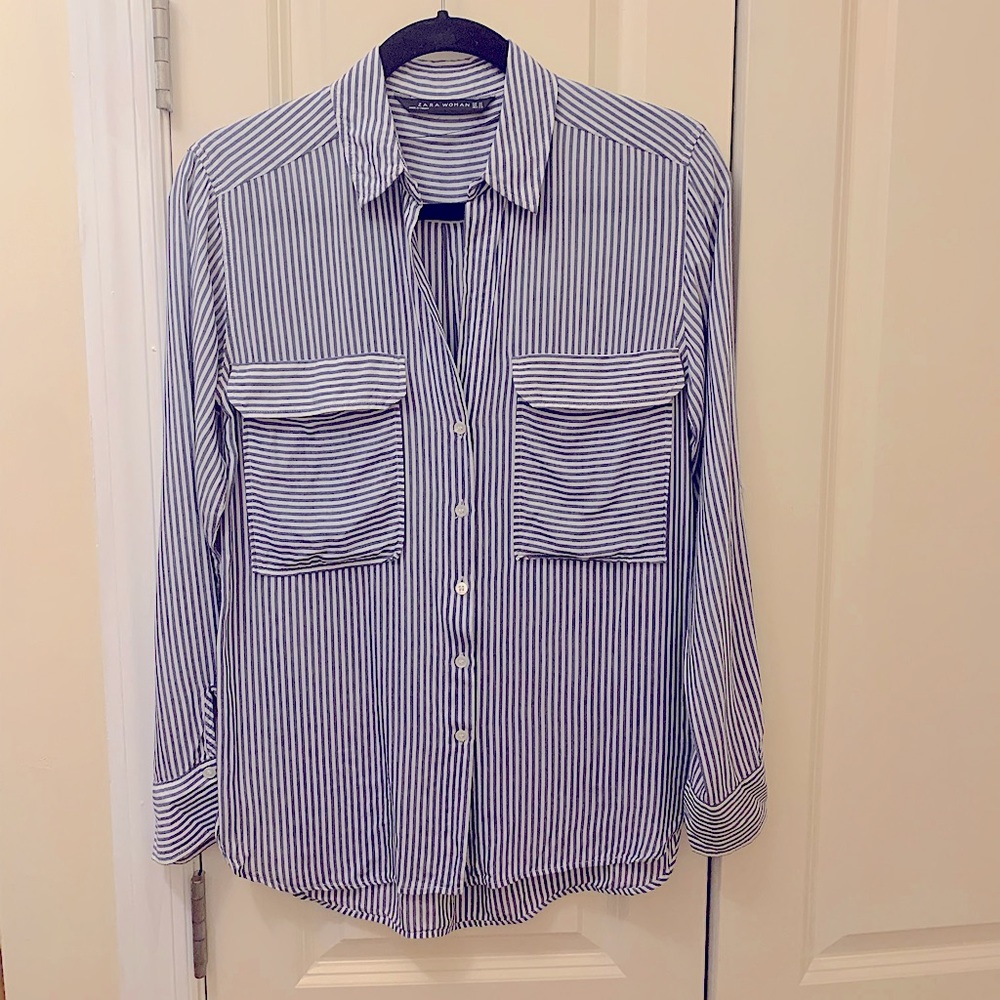 Pinstripe blouse